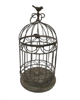 Cantu 39Cm Metal Dome Top Hanging Bird Cage