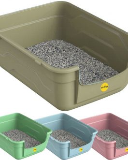 Large Cat Kitten Litter Tray Box Deep Toilet Loo Luxury Cat Centre