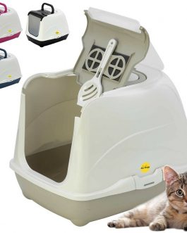 Cat Litter Tray Hooded Box Large Toilet