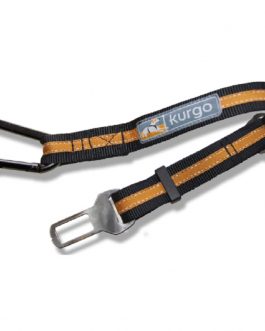 Kurgo Direct to Seatbelt Black & Orange