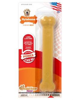 Nylabone Original Bone Shaped Dog Chew (Peanut Butter)