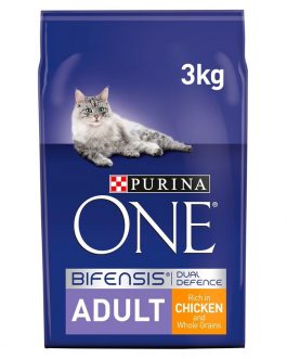 Purina One Adult Dry Cat Food Chicken & Wholegrain 3kg