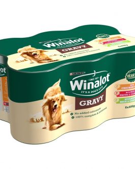 Winalot Hearty Casseroles Dog Food Mixed in Gravy 6 x 400g